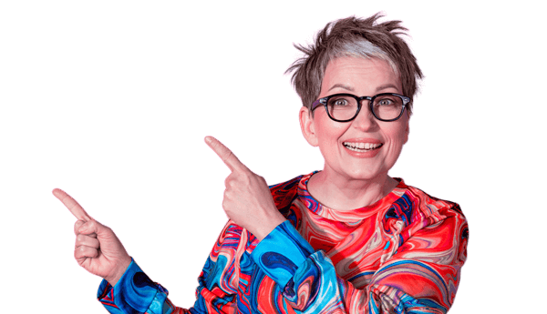 AARP member pointing to text that reads "New Year, New Benefits: Explore some of the latest and greatest AARP benefits just added."