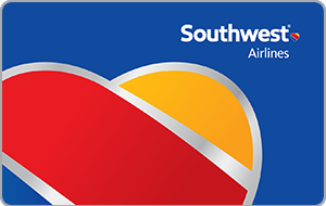 Redeem Your Points for a $500 Southwest Airlines Gift Card image of a digital southwest airlines gift card