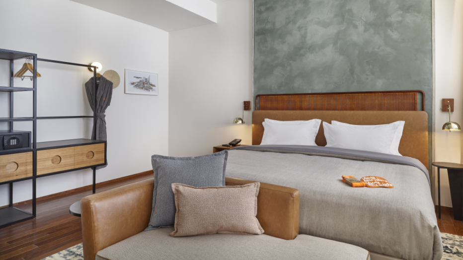 Interior room of Hilton Canopy hotel