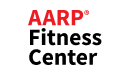 The logo for AARP Fitness Center