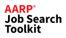 The logo for AARP Job Search Toolkit