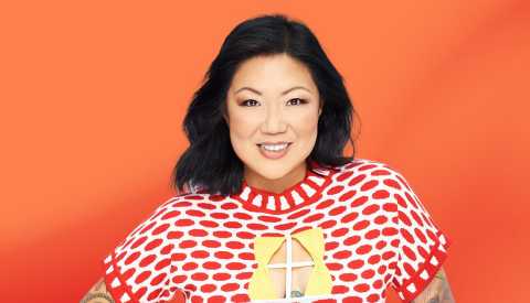 margaret cho against orange ombre background