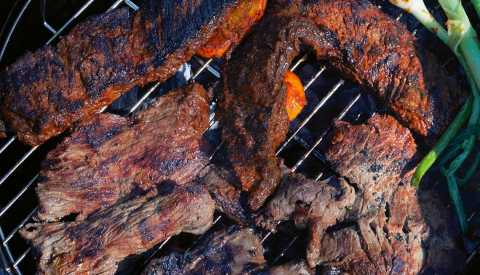 citrus and spice costillitas on grill