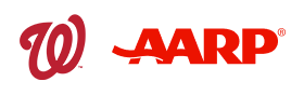 washington nationals and aarp logos