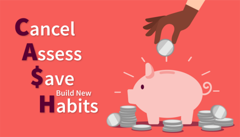 cancel assess save and build new habits
