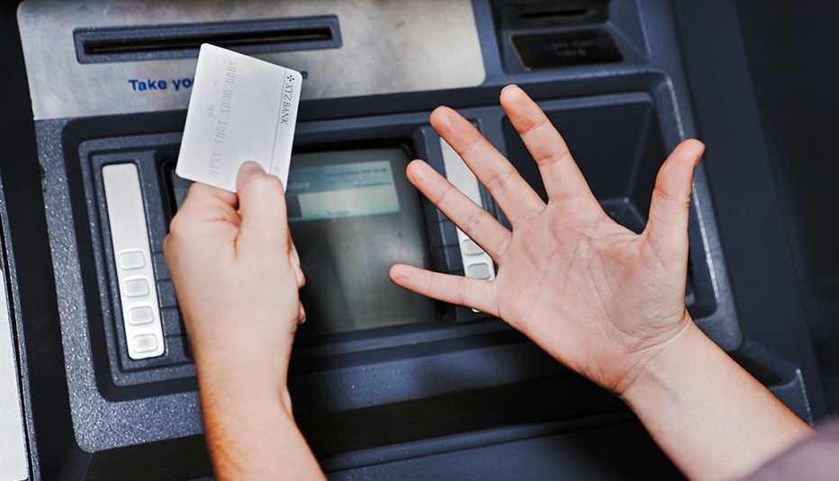 frustrated person at an ATM, Overdraft Protection frustrated person at an ATM, Overdraft Protection
