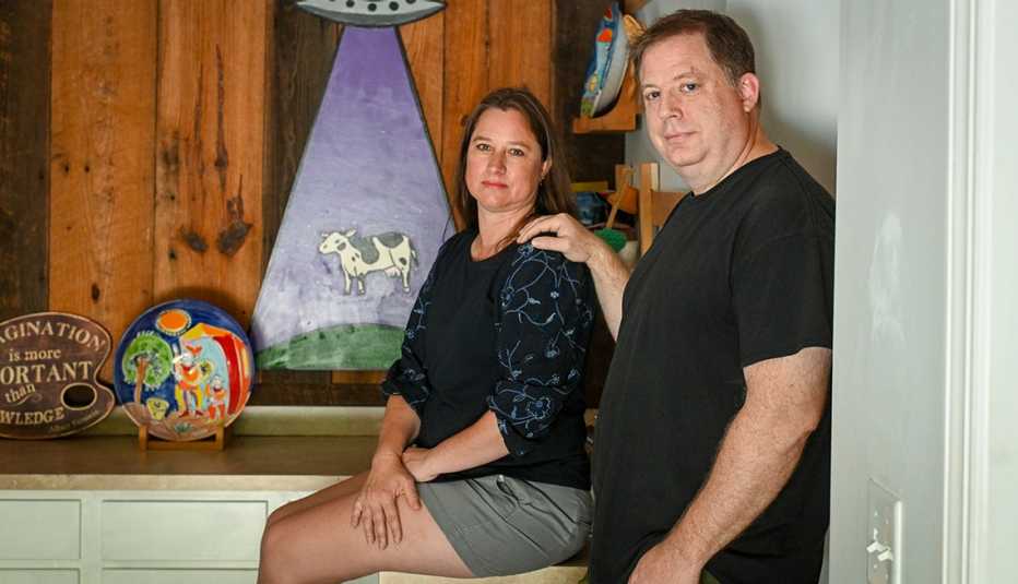Mike Cundall and his wife, Amy Werner, of Browns Summit, North Carolina, have concerns about their upcoming financial ability to retire. Cundall is a professor of philosophy at a university in Greensboro. Werner works in higher education fundraising at a university in High Point. mike cundall and his wife amy werner