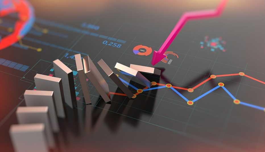 Domino effect on financial crisis business and banking background