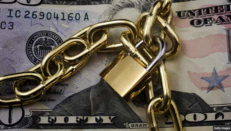 When to take money from your retirement fund and repay a debt- money under lock and key