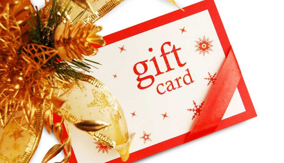 A gift card