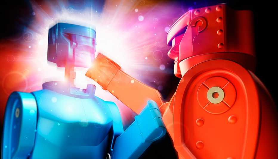 two robots fight 