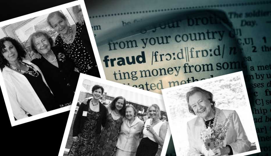 Black and white collage of photos of Valerie Hill and her daughters Suzanne Hill, Melanie Preston, and Alison Hill Black and white collage of photos of Valerie Hill and her daughters Suzanne Hill, Melanie Preston, and Alison Hill