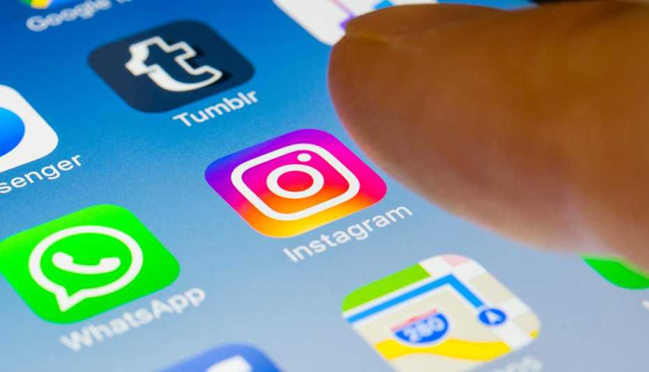 Instagram app on smartphone