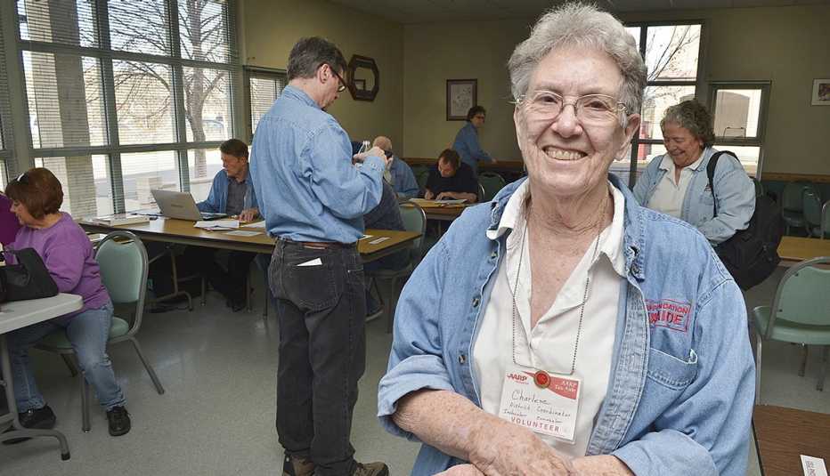 AARP Tax Aide volunteer Charlene Gardner seen in a 2016 photo
