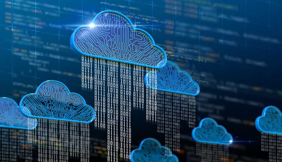 an abstract image describing cloud computing