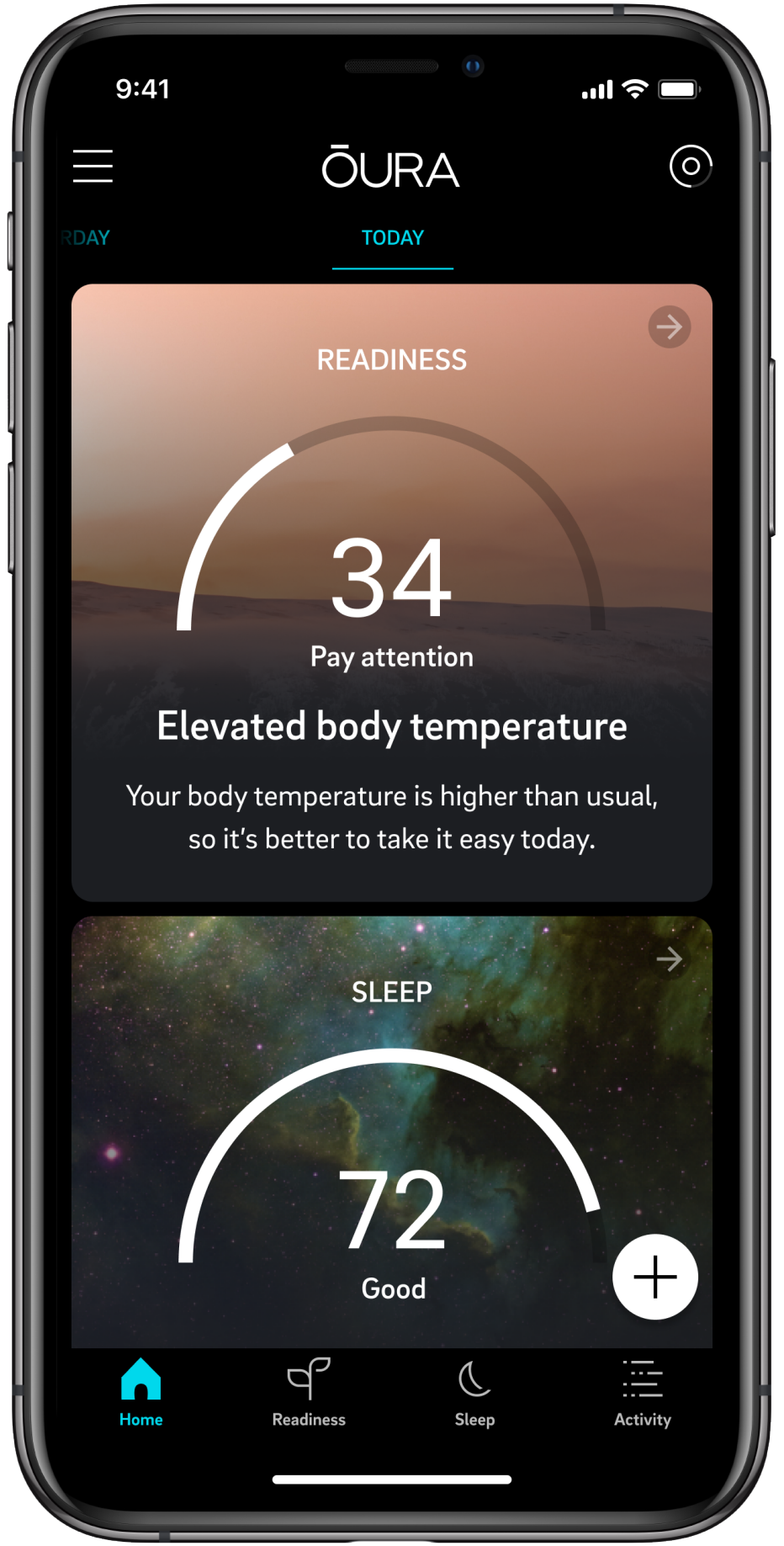 Oura App screenshot 