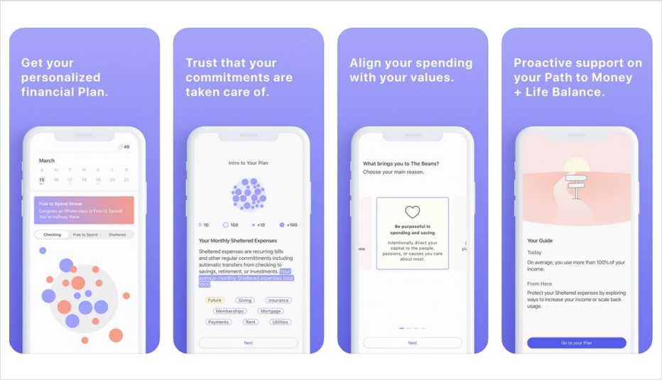 screenshots of the app the beans in the apple store