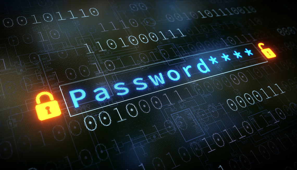 the work password typed out in a generic password field