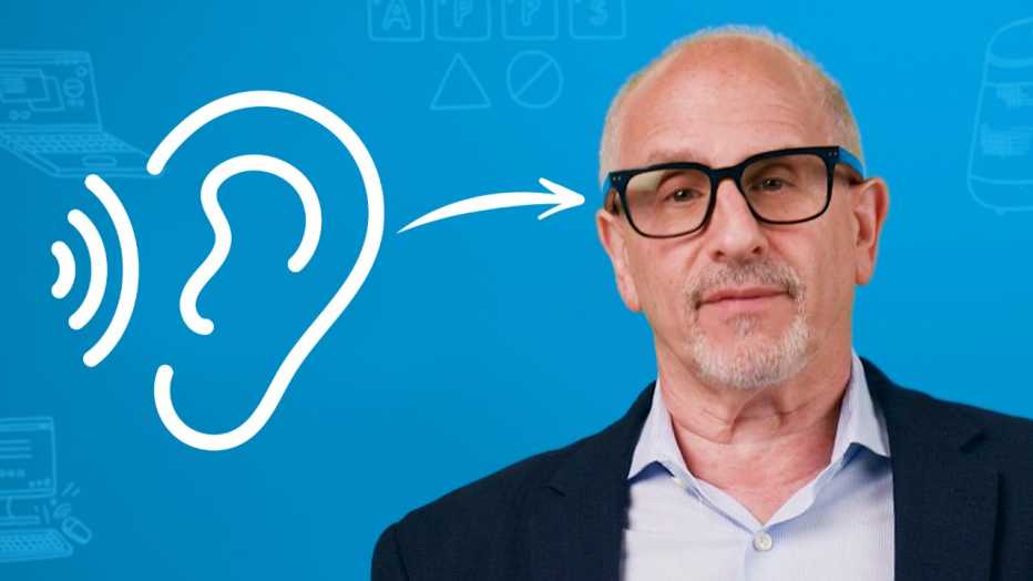 a man wearing glasses 