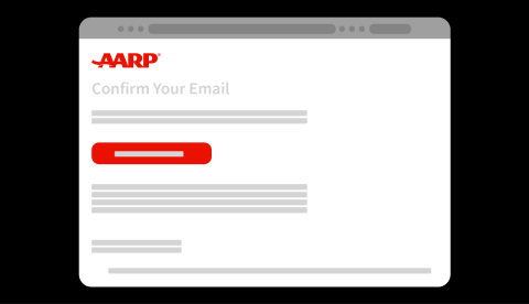 illustration of a phone screen that says confirm your email