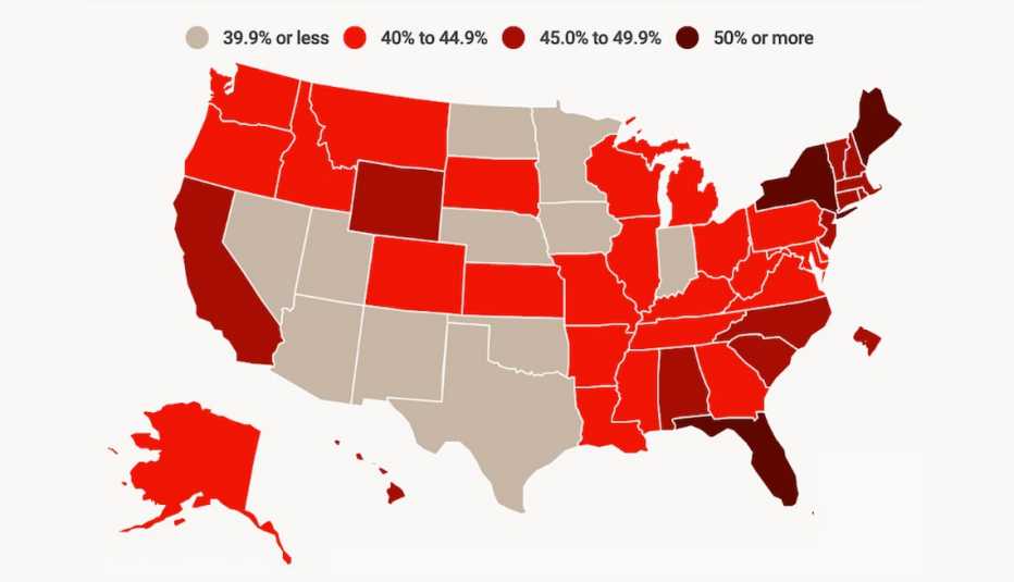 a map showing acp in america