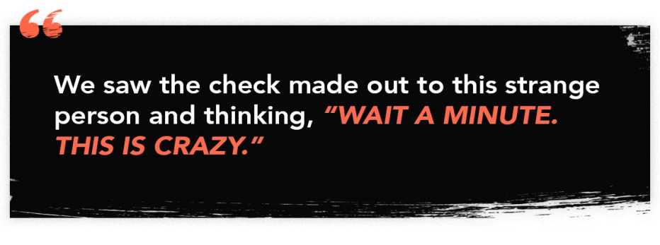 a quote from the episode is featured graphically