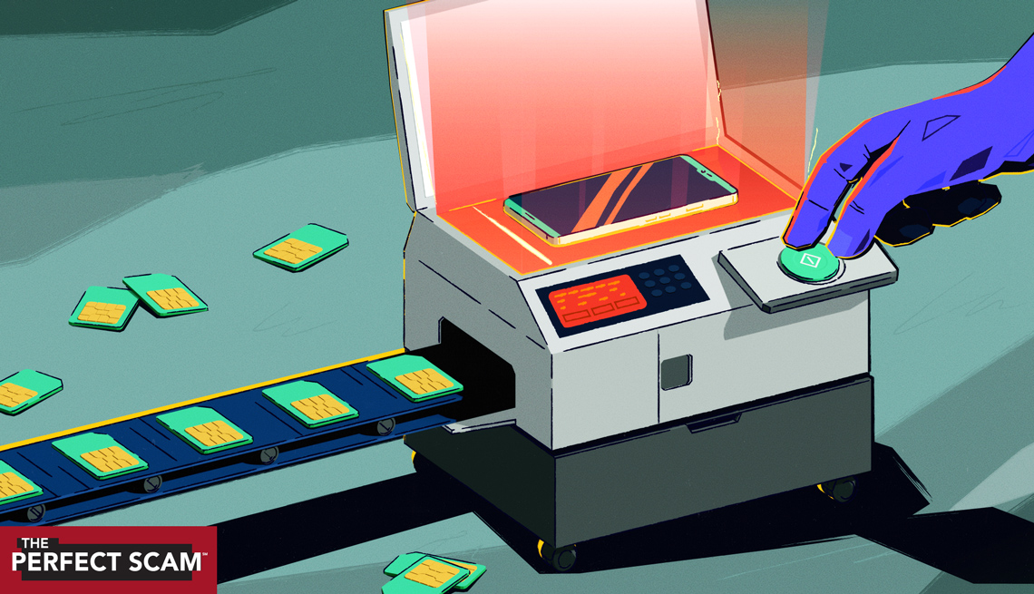 a sim card is being replaced in a smartphone