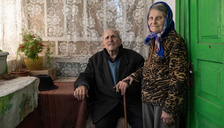 Halyna Lupino and her husband, Mykola