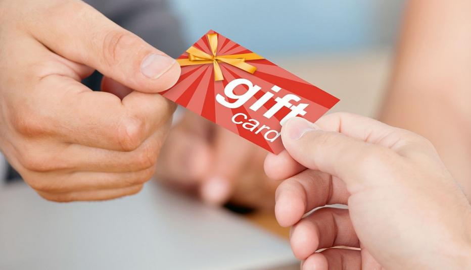 Receiving a Gift Card