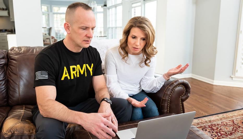 Army veteran and wife