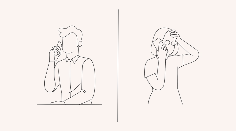 banksafe protecting consumers simple illustration of 2 people talking on phone
