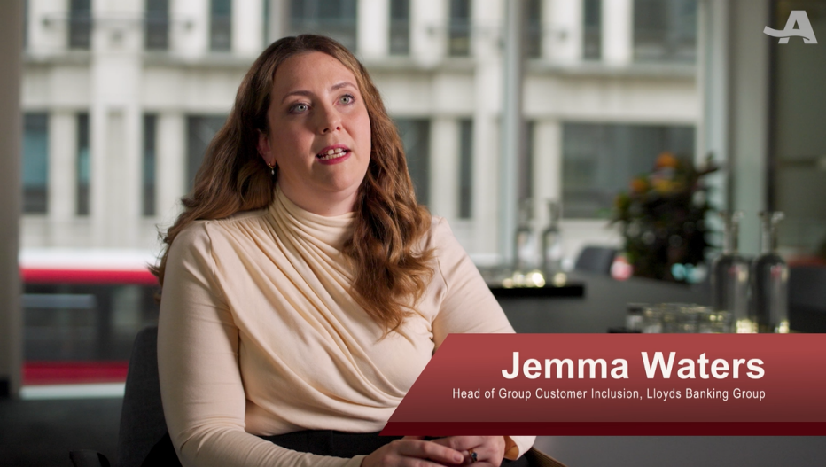 banksafe waters dementia friendly Jemma Waters sitting at table