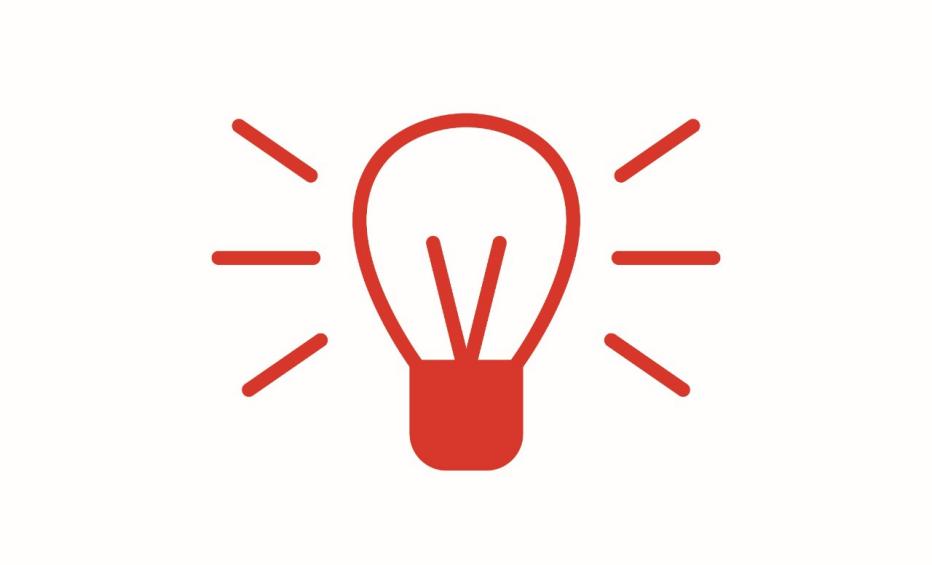 A lightbulb icon