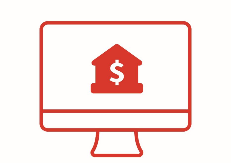 online banking computer icon