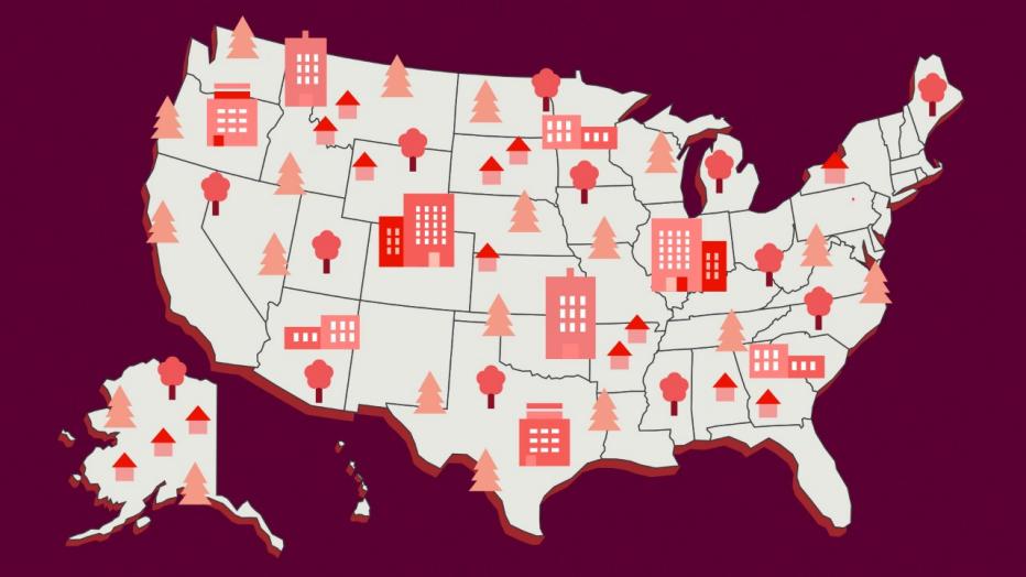 livability index thumbnail illustration of a US map