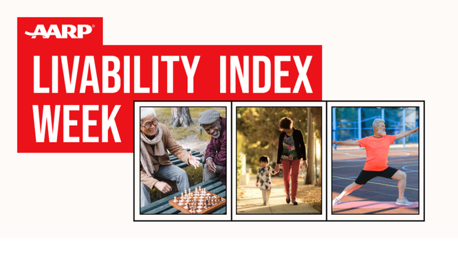 Livability Index Week heading with 3 images below