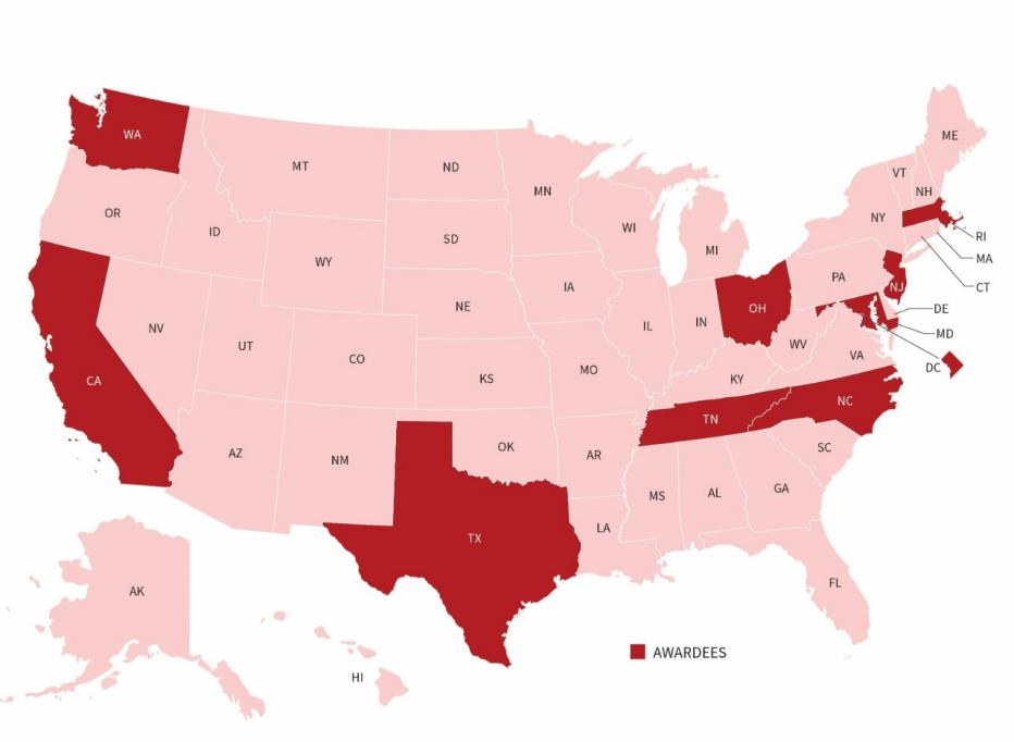 2024 Innovation for Nurses Award Map 