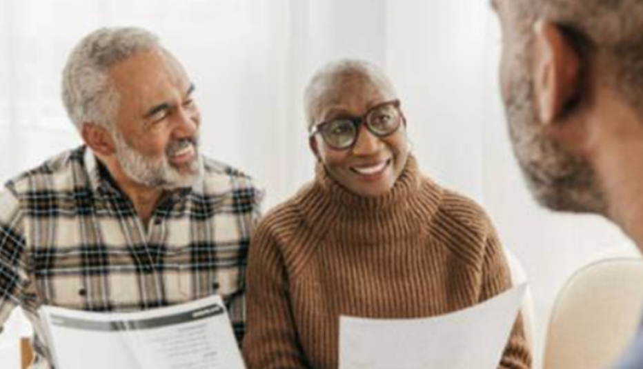 EBSA employee benefits couple talking to administrator