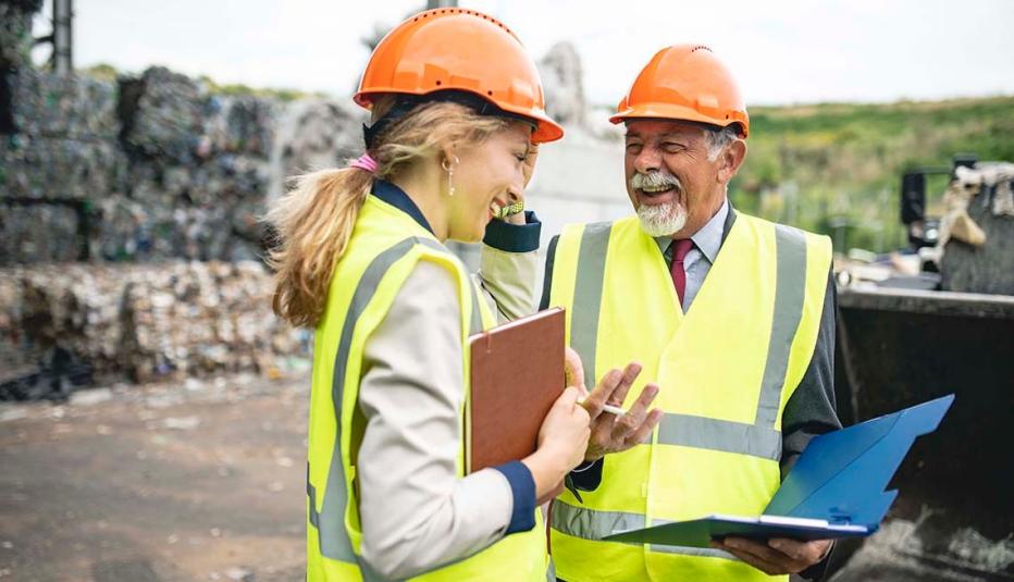 Workers Chatting on the Job Site