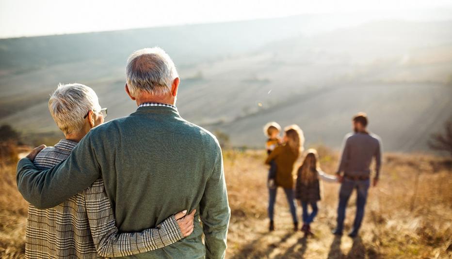 Grandparents Watching Children and Grandchildren Grandparents Watching Children and Grandchildren