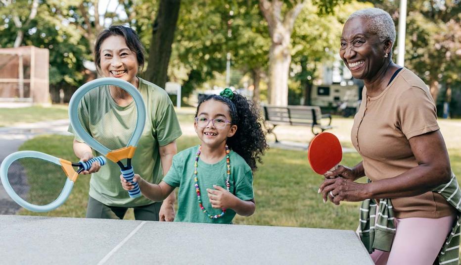 Playing games with grandchild