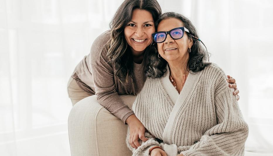 Adult daughter caring for Elderly Parent Adult daughter caring for Elderly Parent
