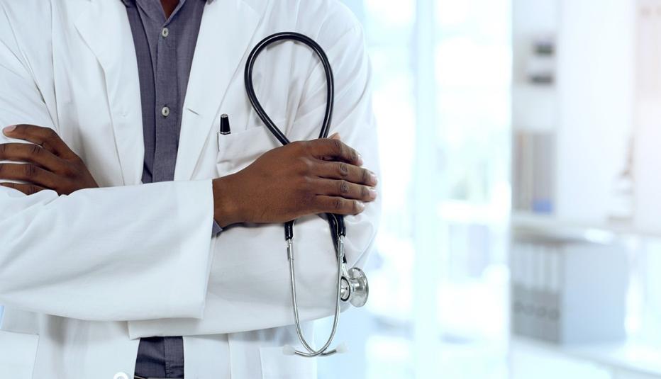 Doctor holding stethoscope