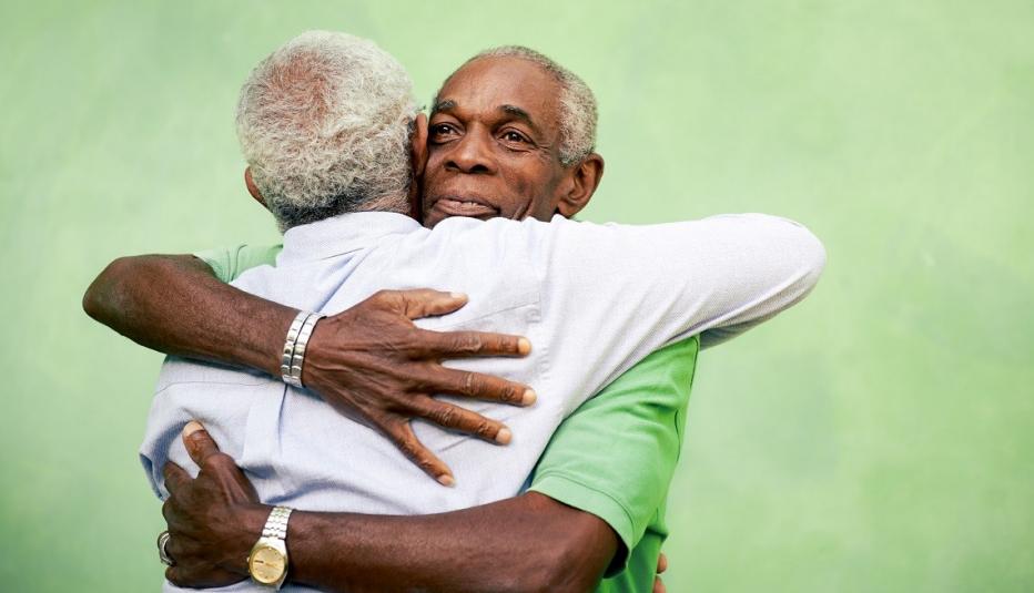Black Men Hugging Black Men Hugging