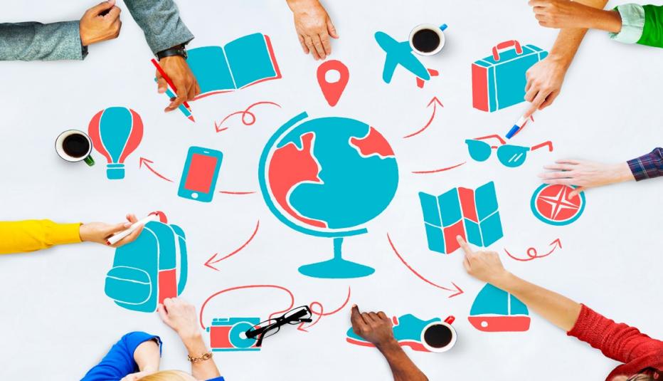 World Global Travel Plan Tourism Concept Travel bucket list