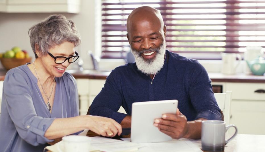 Older Couple Reviewing Finances