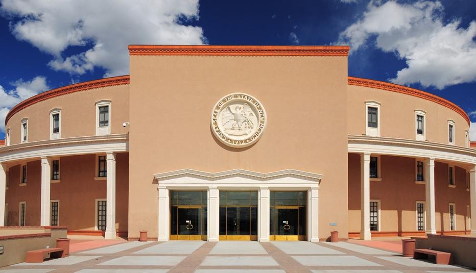 Front View of the New Mexico State Capitol Building in the city of Santa Fe Front View of the New Mexico State Capitol Building in the city of Santa Fe