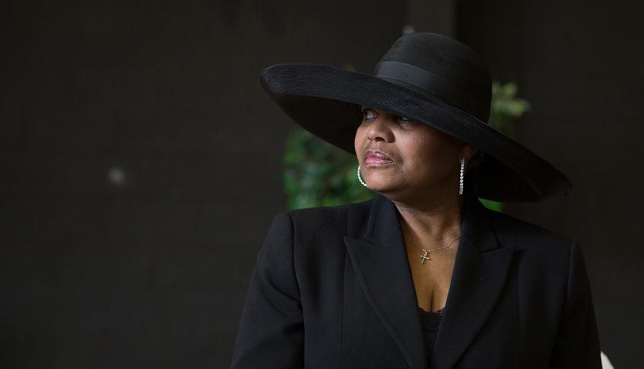 African American Woman Wearing Black