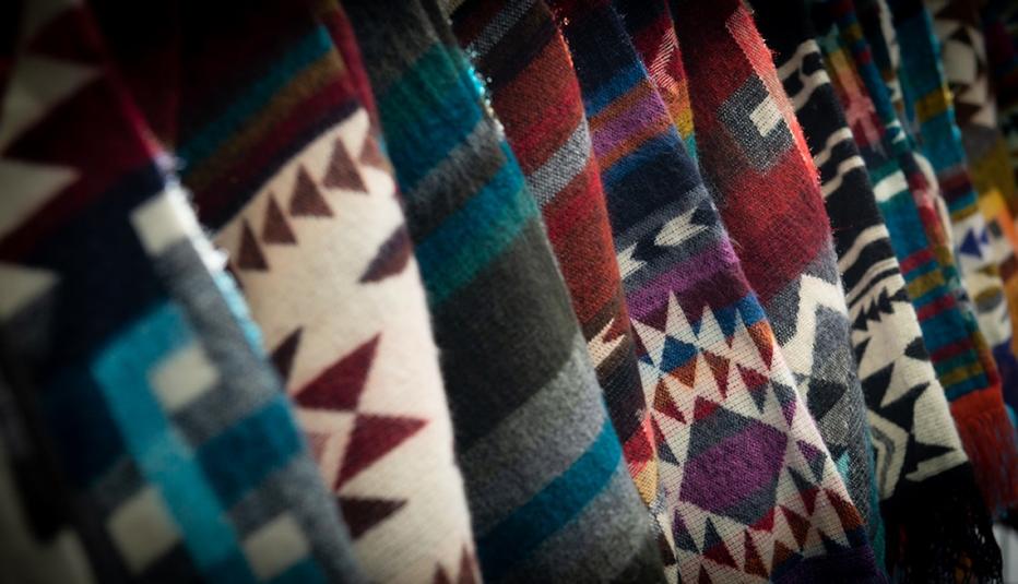 Indigenous woven blankets