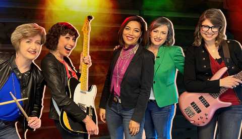 Members of the rock band group The Lazy Susans